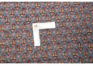 Tappeto Hamadan Geometrico Azzurro Rosso 62x126 Cm