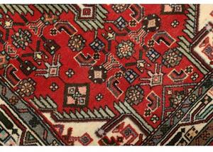 Tappeto Hamadan Stilizzato Rosso Avorio 82x137 Cm