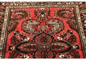 Tappeto Hamadan Stilizzato Rosso Nero 104x155 Cm