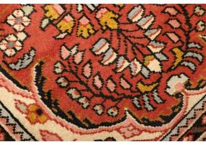 Tappeto Hamadan Stilizzato Rosso Mattone Avorio 72x138 Cm