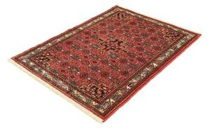 Tappeto Hamadan Stilizzato Rosso Blu Scuro 103x136 Cm