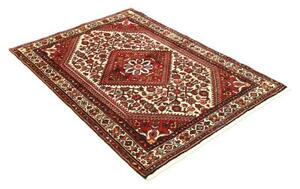 Tappeto Hamadan Stilizzato Avorio Rosso 108x150 Cm