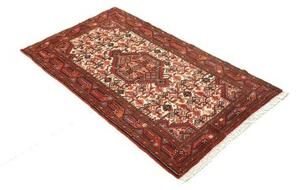 Tappeto Hamadan Stilizzato Rosso Ruggine Avorio 72x132 Cm