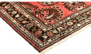 Tappeto Hamadan Stilizzato Rosso Nero 104x155 Cm