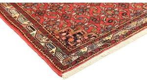 Tappeto Hamadan Stilizzato Rosso Blu Scuro 103x136 Cm