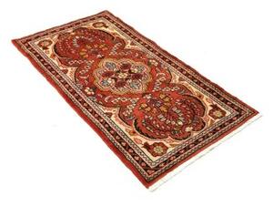Tappeto Hamadan Stilizzato Rosso Mattone Avorio 72x138 Cm