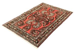 Tappeto Hamadan Stilizzato Rosso Nero 104x155 Cm