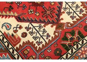 Tappeto Hamadan Stilizzato Rosso Corallo Avorio 86x125 Cm