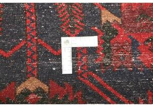Tappeto Hamadan Stilizzato Blu Scuro Rosso 108x150 Cm