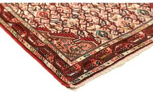 Tappeto Hamadan Stilizzato Rosso Avorio 83x142 Cm