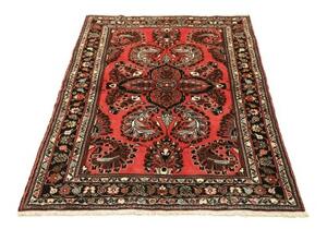 Tappeto Hamadan Stilizzato Rosso Nero 104x155 Cm
