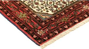 Tappeto Hamadan Stilizzato Avorio Rosso 104x148 Cm