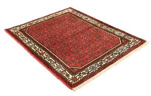 Tappeto Hamadan Stilizzato Rosso Avorio 112x141 Cm
