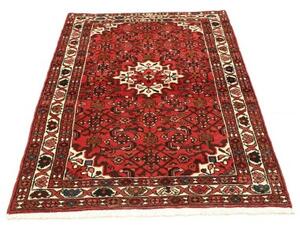 Tappeto Hamadan Stilizzato Rosso Avorio 104x155 Cm