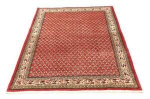 Tappeto Hamadan Stilizzato Rosso Avorio 110x150 Cm