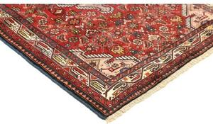 Tappeto Hamadan Stilizzato Rosso Mattone Blu Scuro 101x144 Cm