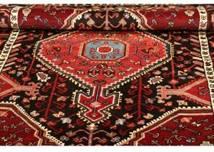 Tappeto Hamadan Stilizzato Rosso Scuro Nero 114x165 Cm