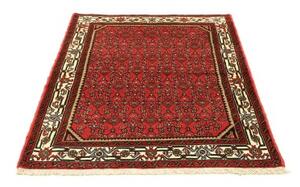 Tappeto Hamadan Stilizzato Rosso Avorio 112x141 Cm