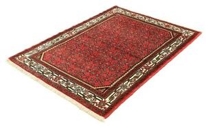 Tappeto Hamadan Stilizzato Rosso Avorio 112x141 Cm