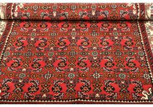 Tappeto Hamadan Stilizzato Rosso Blu Scuro 101x150 Cm