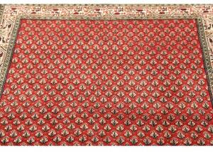 Tappeto Hamadan Stilizzato Rosso Avorio 110x150 Cm