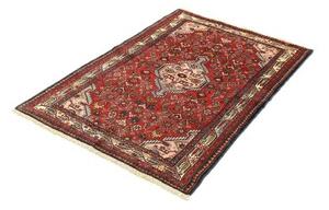 Tappeto Hamadan Stilizzato Rosso Mattone Blu Scuro 101x144 Cm