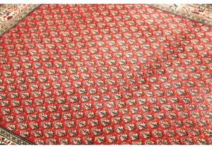 Tappeto Hamadan Stilizzato Rosso Avorio 110x150 Cm