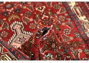 Tappeto Hamadan Stilizzato Rosso Mattone Blu Scuro 101x144 Cm