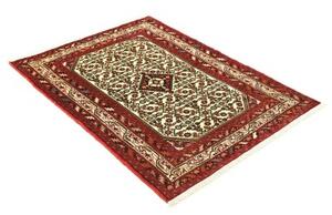 Tappeto Hamadan Stilizzato Avorio Rosso 100x145 Cm