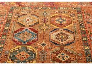 Tappeto Floralia Geometrico Ruggine Blu 122x190 Cm