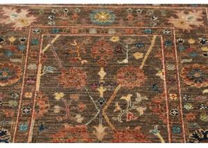 Tappeto Zigler Fine Stilizzato Marrone Ruggine Corsia 80x257 Cm