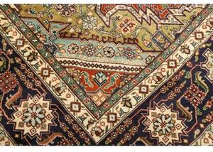 Tappeto Tabriz Stilizzato Rosso Mattone Blu Scuro 250x340 Cm