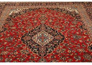 Tappeto Ardakan Medaglione Floreale Rosso Blu Scuro 245x355 Cm