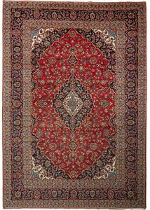 Tappeto Ardakan Medaglione Floreale Rosso Blu Scuro 245x355 Cm