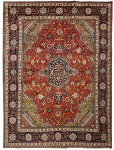 Tappeto Tabriz Stilizzato Rosso Mattone Blu Scuro 250x340 Cm