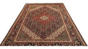 Tappeto Tabriz Stilizzato Blu Scuro Rosso 200x303 Cm