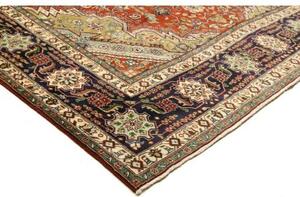 Tappeto Tabriz Stilizzato Rosso Mattone Blu Scuro 250x340 Cm