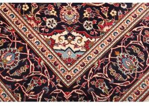 Tappeto Ardakan Medaglione Floreale Rosso Blu Scuro 192x295 Cm