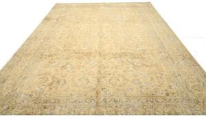Tappeto Vintage Floreale Ocra Beige 285x405 Cm