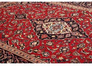 Tappeto Ardakan Medaglione Floreale Rosso Blu Scuro 192x295 Cm