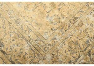 Tappeto Vintage Floreale Ocra Beige 285x405 Cm