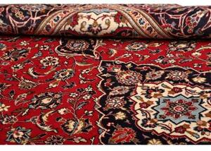 Tappeto Ardakan Medaglione Floreale Rosso Blu Scuro 192x295 Cm