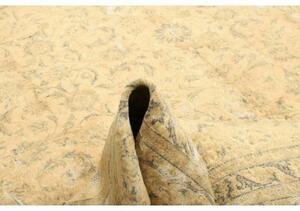 Tappeto Vintage Floreale Ocra Beige 285x405 Cm
