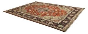 Tappeto Tabriz Stilizzato Rosso Mattone Blu Scuro 250x340 Cm