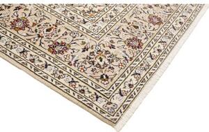 Tappeto Kashan Medaglione Floreale Avorio Bordeaux 248x358 Cm
