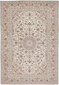 Tappeto Kashan Medaglione Floreale Avorio Bordeaux 248x358 Cm