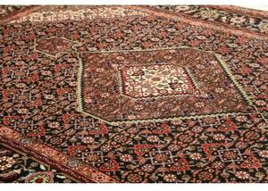Tappeto Tabriz Stilizzato Blu Scuro Rosso Mattone 200x308 Cm