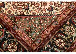 Tappeto Tabriz Stilizzato Blu Scuro Rosso Mattone 200x308 Cm