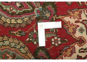 Tappeto Tabriz Medaglione Floreale Rosso Avorio 302x390 Cm