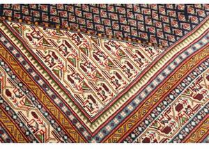Tappeto Sarough Stilizzato Blu Scuro Avorio 285x340 Cm